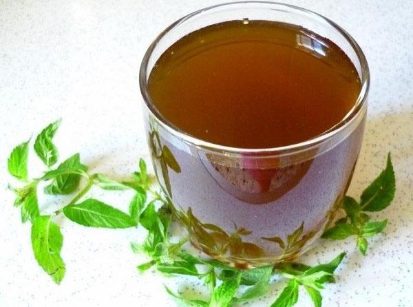 délicieux sirop de menthe