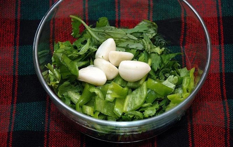 preparación de una mezcla fragante