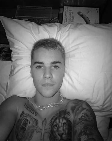 Justin Bieber si nedávno nechal od Bang Bang vytetovat lva. Foto: Instagram.