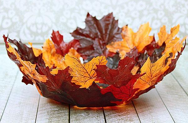 plat de feuilles