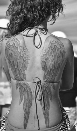 أفضل فن الوشم أجنحة الملاك - أعلى 150