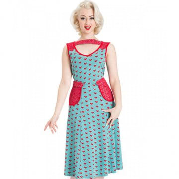 متاح في INKEDSHOP.COM: Hearts & amp؛ فستان دانتيل فلير من Voodoo Vixen