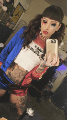 angela mazzanti als harley quinn