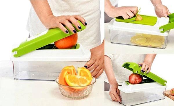 couper les légumes et les fruits rapidement