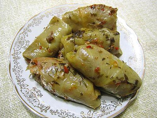 rollitos de repollo magro con trigo sarraceno