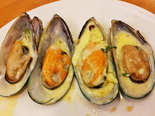 mejillones con salsa de mantequilla