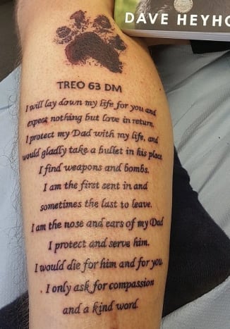 Sgt. Heyhoes Tattoo.