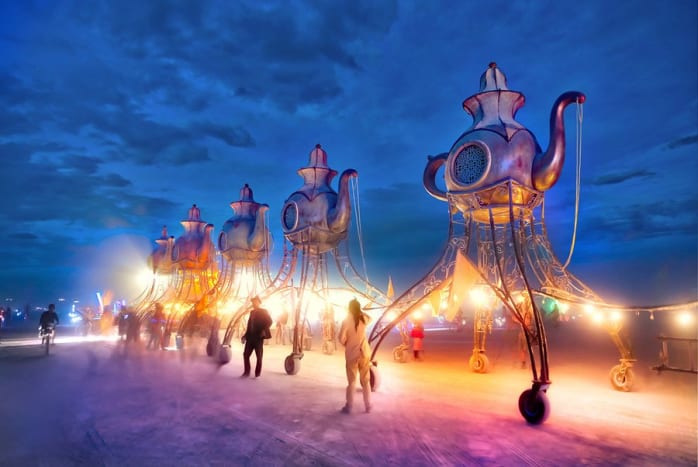 Burning Man ist ein jährliches Festival in der Black Rock Desert im Nordwesten von Nevada.