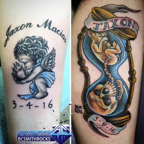 Dvě elegantní tetování od B.C. Kovář.