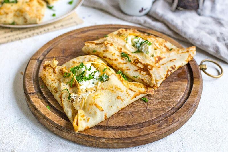 crêpes farcies au fromage Adyghe