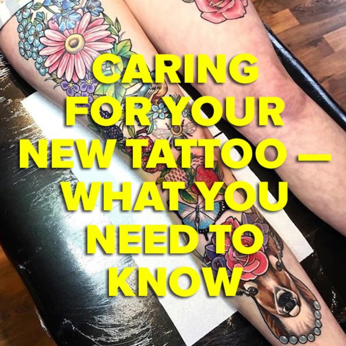 péče o vaše nové tetování 1