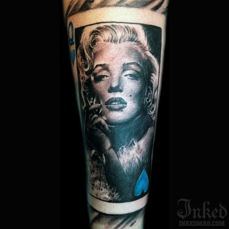 Marilyn Monroe Spielkarte von Joey Hamilton