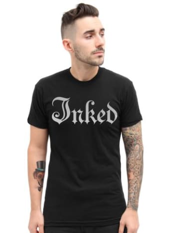 Herren-T-Shirt mit eingefärbtem Logo