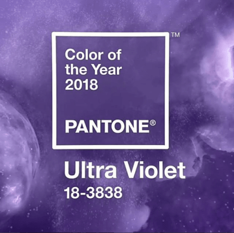 Pantones Farbe des Jahres 2018 ist Ultra Violet – ein heller, kräftiger und lebendiger Violettton.