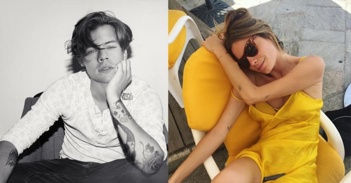 Der eingefärbte Musiker Harry Styles macht es ernst mit seiner Model-Freundin Victoria's Secret, die ein Fan des Tiny-Tattoo-Trends ist.