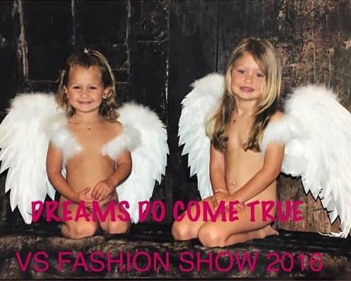 Fotografie Yolanda Hadid zveřejnila své dcery poté, co byly vyhlášeny Victoria's Secret Angels. (Foto: Yolanda Hadid/Instagram) Nově jmenovaný anděl Victoria's Secret ještě musí potvrdit, že její tetování na kotníku kývne na její nově objevenou roli, ale 20letá a její modelová sestra sní o velmi -od jejich malých dívek pořádali koncerty, takže tato interpretace jejího inkoustu by určitě dávala smysl. Poté, co Hadid zjistila, že se loni bude procházet na Victoria’s Secret Fashion Show, napsala na Instagram: „Jaký splněný sen. Cítím se tak vděčný a vzrušený! Děkujeme za tuto příležitost projít se po boku některých z nejvíce inspirativních a neuvěřitelných žen na světě. “ Její matka to udělala o krok dál a na Instagram zveřejnila obrázek svých dcer jako malých dívek s andělskými křídly.