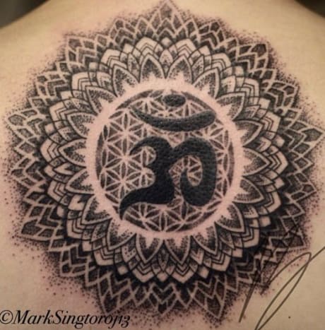 Chakra tetování design Mark Singtoro