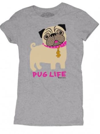 تي شيرت Pug Life للسيدات David & amp؛ جالوت