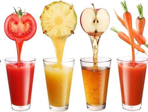Los jugos de frutas y verduras son beneficiosos para el cuerpo.