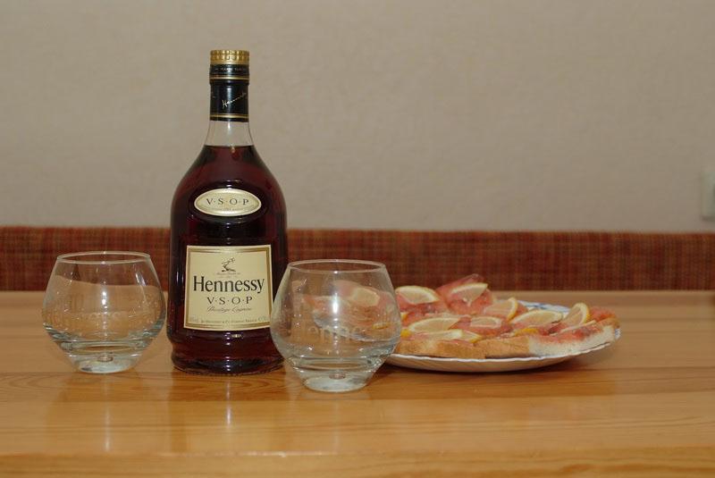 que mange le cognac en Russie ?