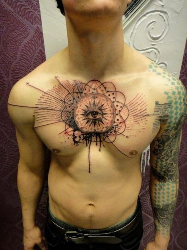 Pánská tetování na hrudi - 70 nejlepších tetování na hrudi. Hodnoceno!