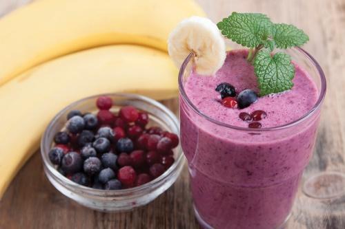 smoothie aux myrtilles