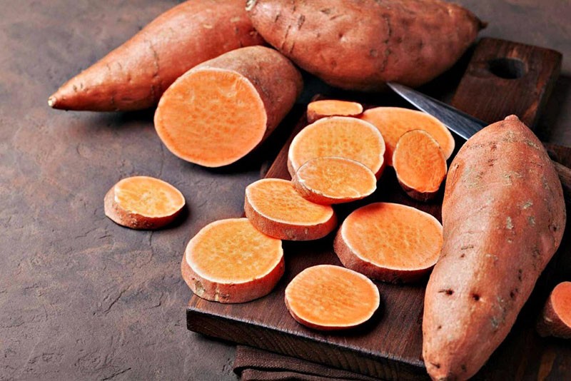 sabor original de los frutos de la batata