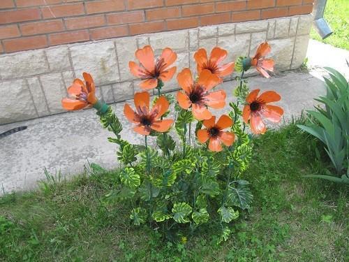 coquelicots en plastique