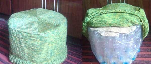 poufs de bouteilles en plastique