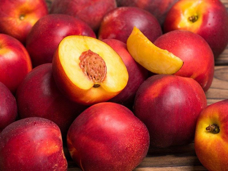 dulce y jugoso fruto de nectarina