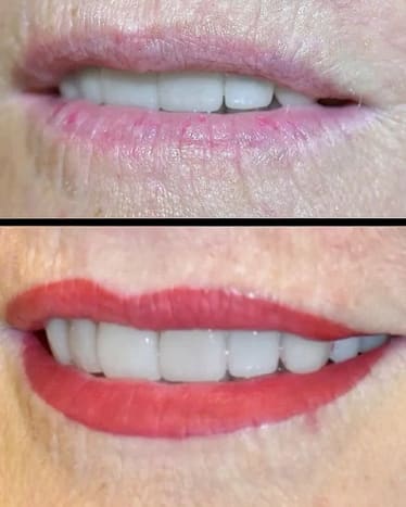 Image via Damm NiceWie hier gezeigt, macht Damien auch kosmetische Arbeiten, wie zum Beispiel Permanent Make-up, von den Lippen bis zum Eyeliner. Der beste Weg, um einen Termin bei Damien zu buchen, ist direkt über seine Website.