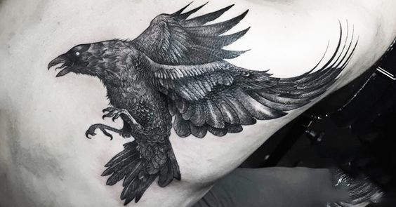 Crow Tattoo Ideas - NEJLEPŠÍCH 100 tetování vrány na planetě Zemi