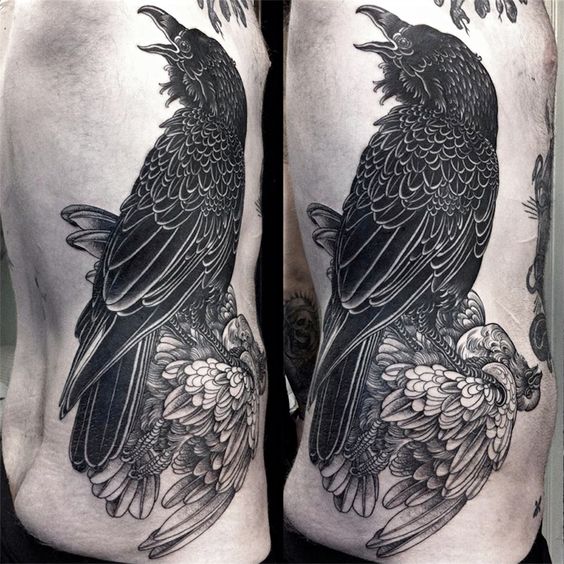 Crow Tattoo Ideas - NEJLEPŠÍCH 100 tetování vrány na planetě Zemi