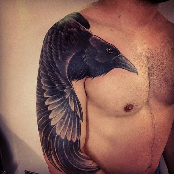 Crow Tattoo Ideas - NEJLEPŠÍCH 100 tetování vrány na planetě Zemi