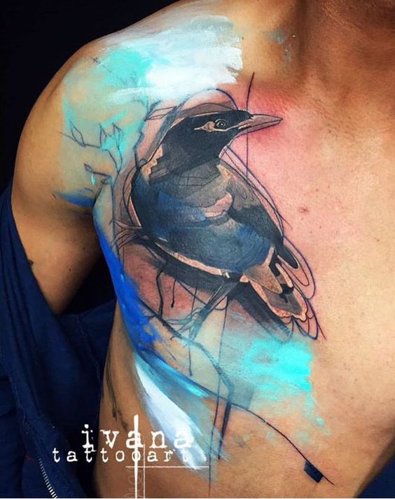 Crow Tattoo Ideas - NEJLEPŠÍCH 100 tetování vrány na planetě Zemi