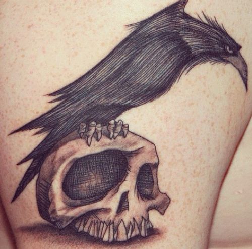 Crow Tattoo Ideas - NEJLEPŠÍCH 100 tetování vrány na planetě Zemi