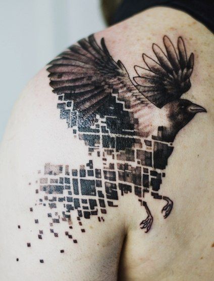 Crow Tattoo Ideas - NEJLEPŠÍCH 100 tetování vrány na planetě Zemi