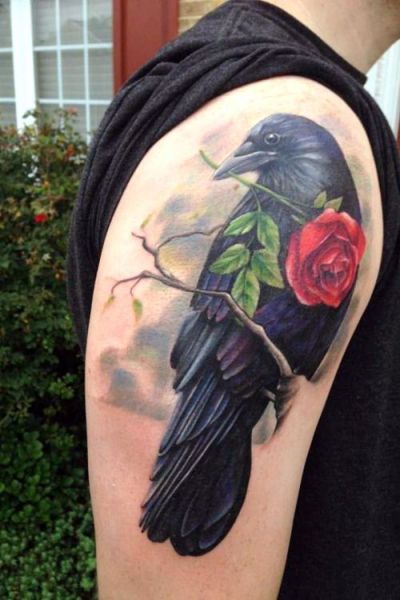 Krähen-Tattoo-Ideen – die BESTEN 100 Krähen-Tattoos auf dem Planeten Erde