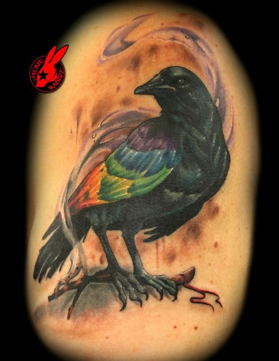 Crow Tattoo Ideas - NEJLEPŠÍCH 100 tetování vrány na planetě Zemi