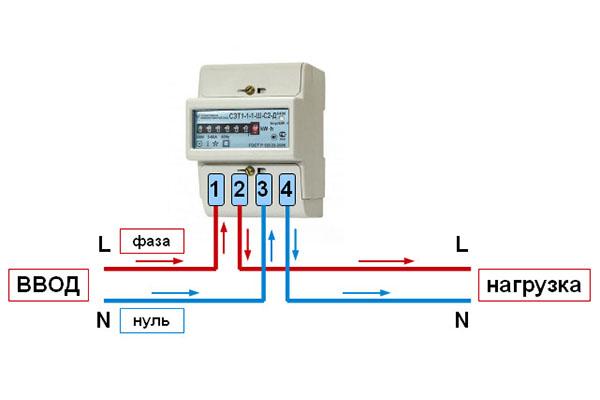 schéma de connexion compteur monophasé