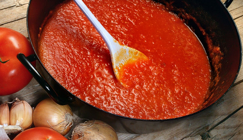faire bouillir le jus de tomate