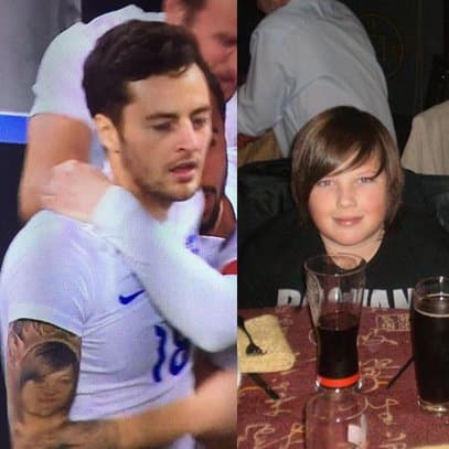 Fanoušek si nedávno myslel, že jedno z tetování hvězdy Tottenhamu Ryana Masona se mu jako dvanáctiletému až příliš podobá.
