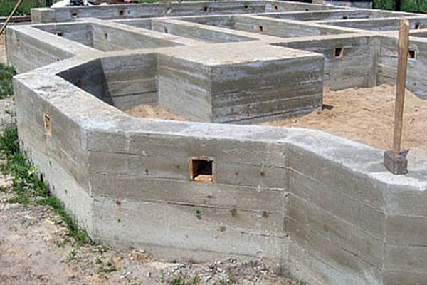 emplacement des évents dans la fondation