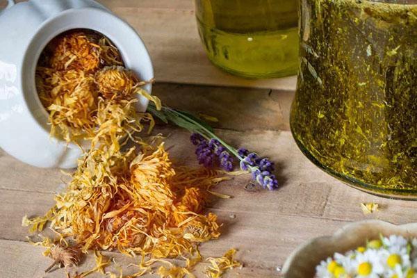 huile de calendula pour les cheveux et la peau