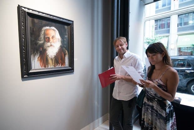 Galeriegäste mit Stefano Alcantara&s