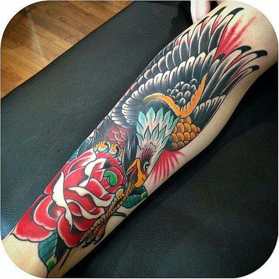 Eagle Tattoos - أفضل 150 منصبًا وتصميمًا