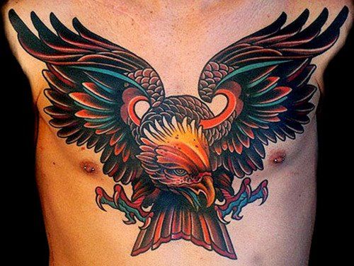 Adler Tattoos - Top 150 Positionen und Designs