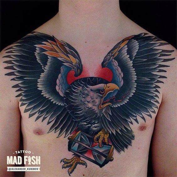 Adler Tattoos - Top 150 Positionen und Designs