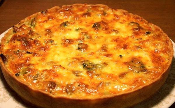 tarte aux champignons