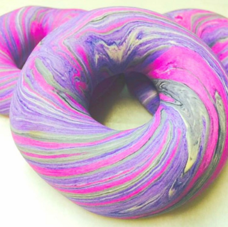 Purple Haze Raspberry bagel.